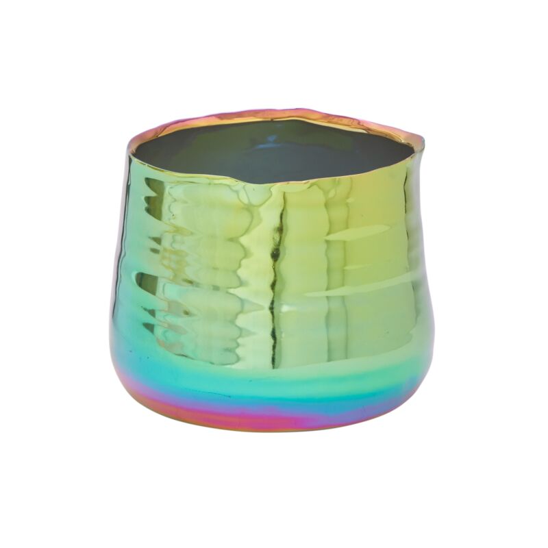 Design Shop Iridescent Tegan Collection Pot, 7.25" X 5.5"