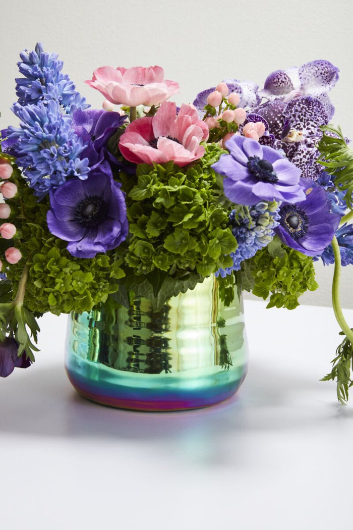 Design Shop Iridescent Tegan Collection Pot, 7.25" X 5.5"