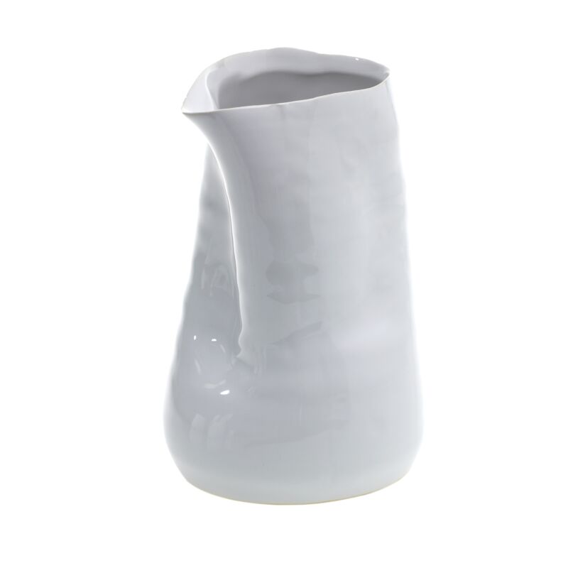 Design Shop White Tegan Collection Vase, 4" X 6".