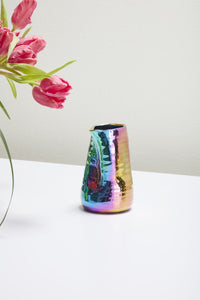 Design Shop Iridescent Tegan Collection Vase, 4.25" X 9"