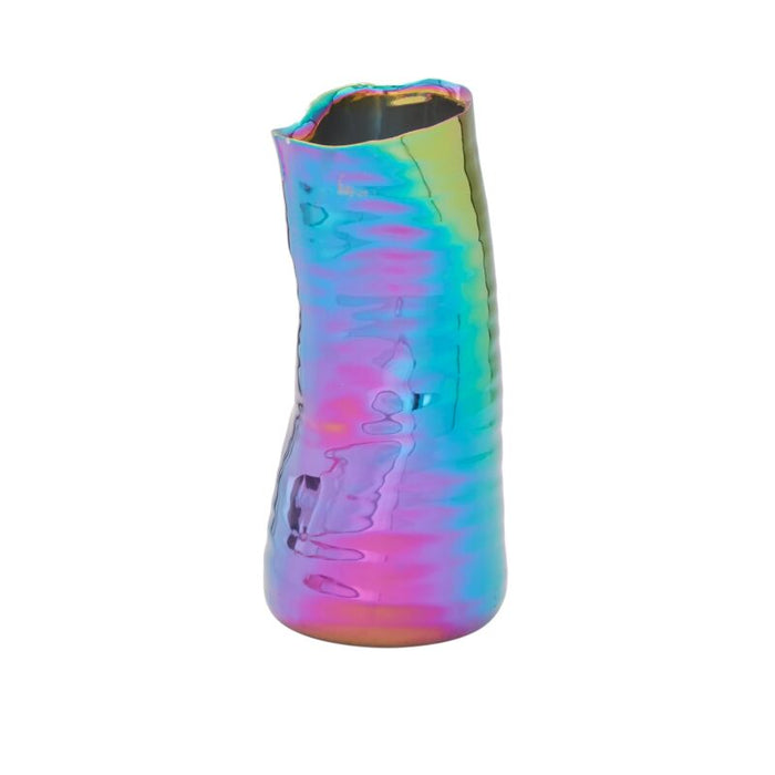 Design Shop Iridescent Tegan Collection Vase, 4.25" X 9"