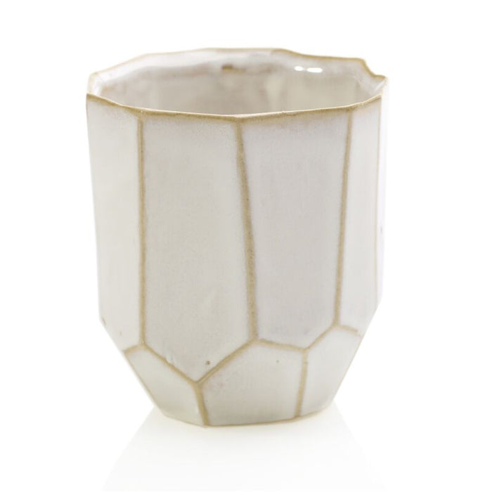 Design Shop White Renew Vase, 4" X 4.25", Set of 4.