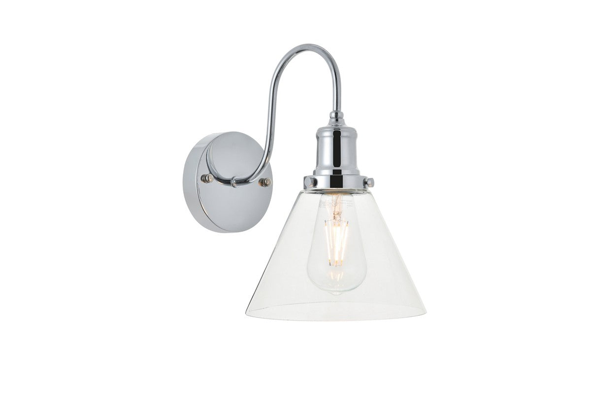 Elegant Lighting - LD4017W7C - One Light Wall Sconce - Histoire - chrome and clear