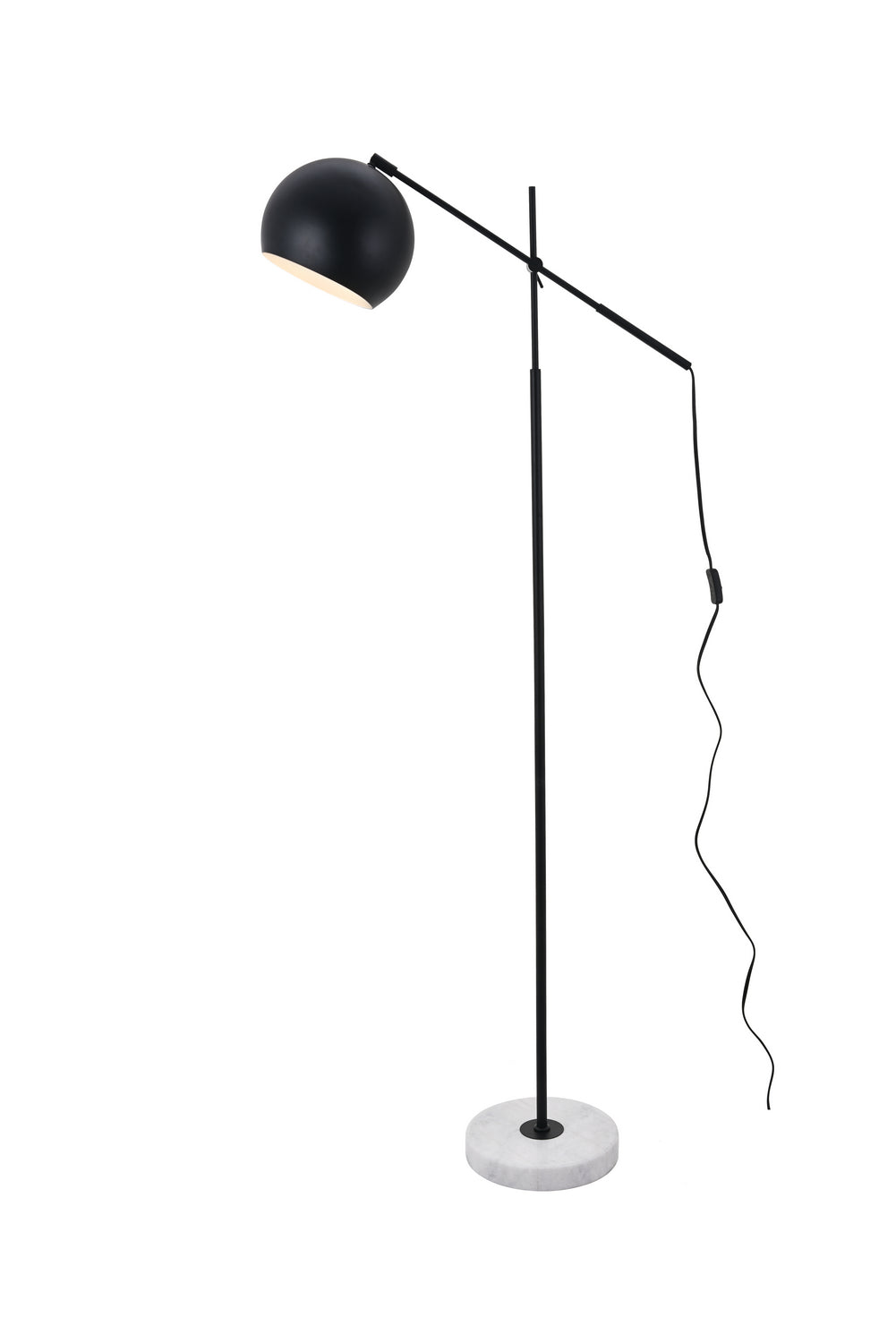 Elegant Lighting - LD4068F30BK - One Light Floor Lamp - Aperture - Black And White