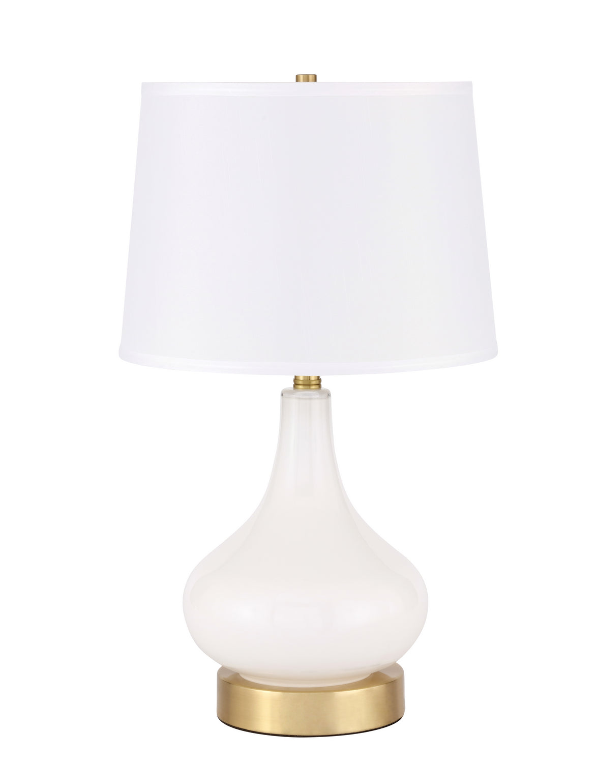 Elegant Lighting - TL3035BR - One Light Table Lamp - Alix - Brushed Brass And White