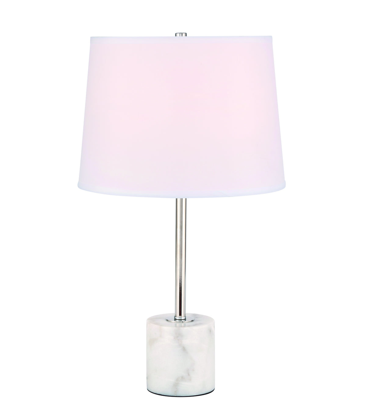 Elegant Lighting - TL3039PN - One Light Table Lamp - Kira - Polished Nickel And White
