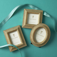 Design Shop Tuileries Golden Dots Photo Frame - Resin/Glass, Set of 3.