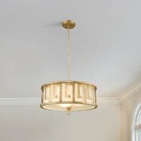 Lucas + McKearn - GN/LEMURIA/P/L - Three Light Pendant - Lemuria - Antique Gold