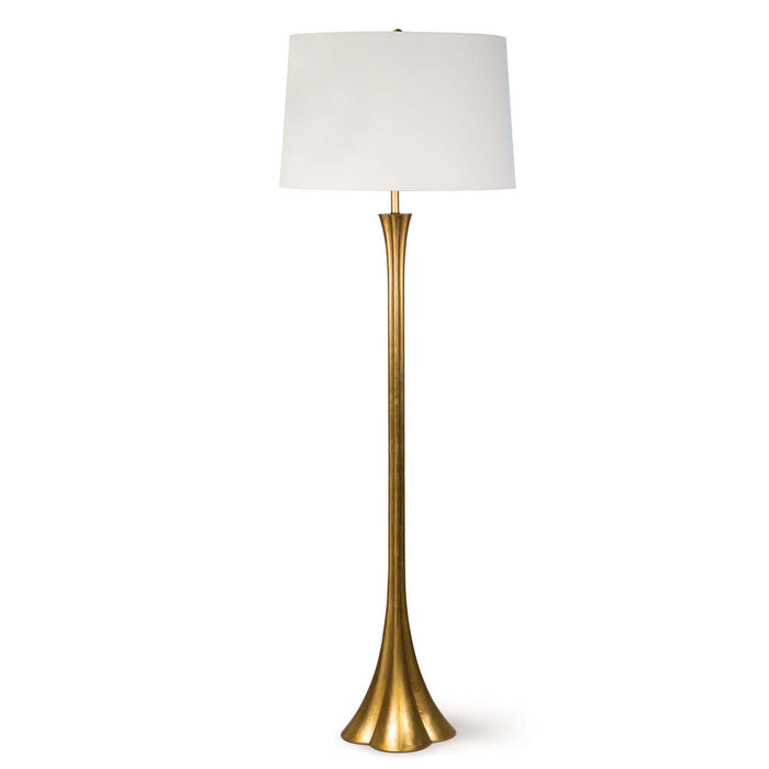 Regina Andrew One Light Floor Lamp from the Lillian collection in Gold Leaf finish