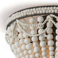 Regina Andrew - 16-1163WT - Three Light Flush Mount - Malibu - White