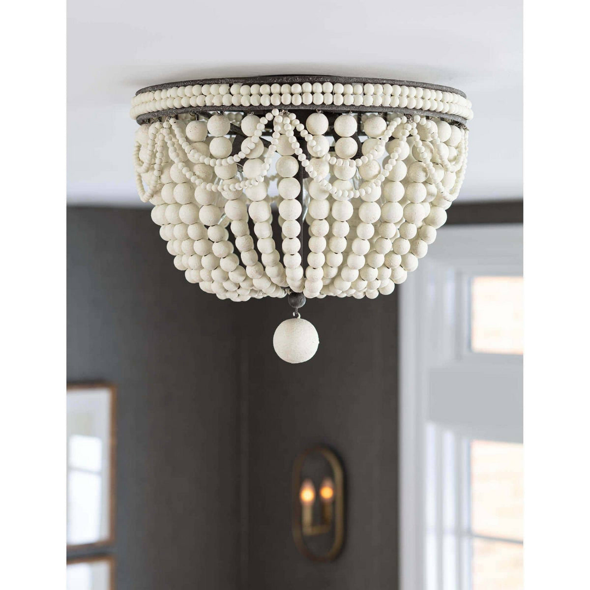Regina Andrew - 16-1163WT - Three Light Flush Mount - Malibu - White