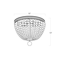 Regina Andrew - 16-1163WT - Three Light Flush Mount - Malibu - White