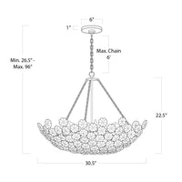 Regina Andrew - 16-1177 - 12 Light Chandelier - Charlotte - Natural Brass