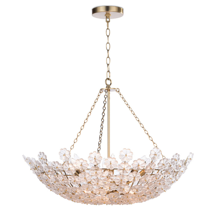 Regina Andrew 12 Light Chandelier from the Charlotte collection in Natural Brass finish