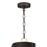Regina Andrew - 16-1191BBNB - Three Light Chandelier - French - Blackened Brass
