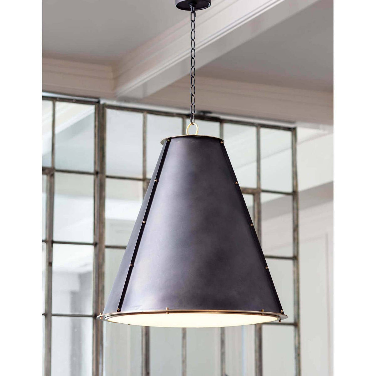 Regina Andrew - 16-1191BBNB - Three Light Chandelier - French - Blackened Brass