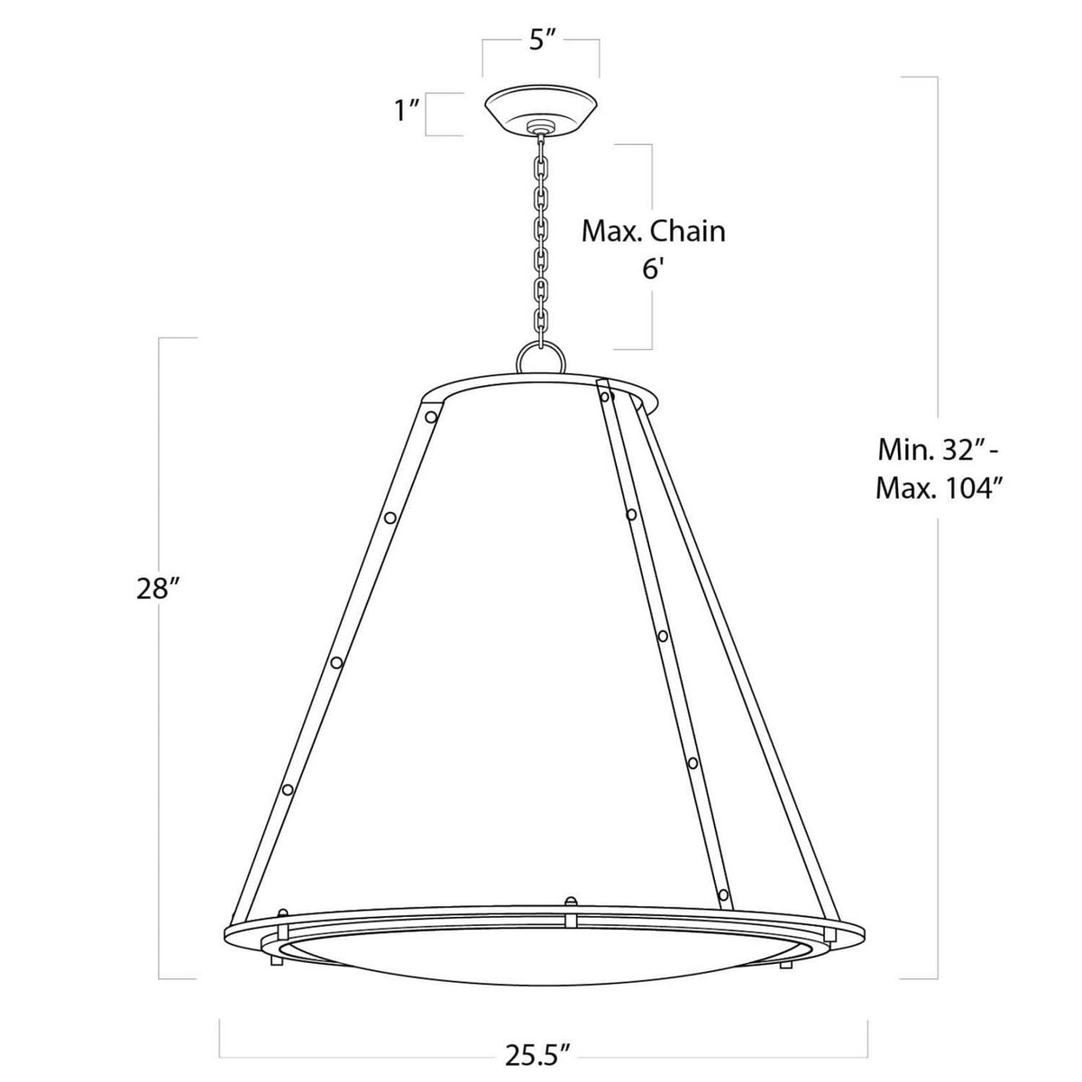 Regina Andrew - 16-1191WT - Three Light Chandelier - French - White