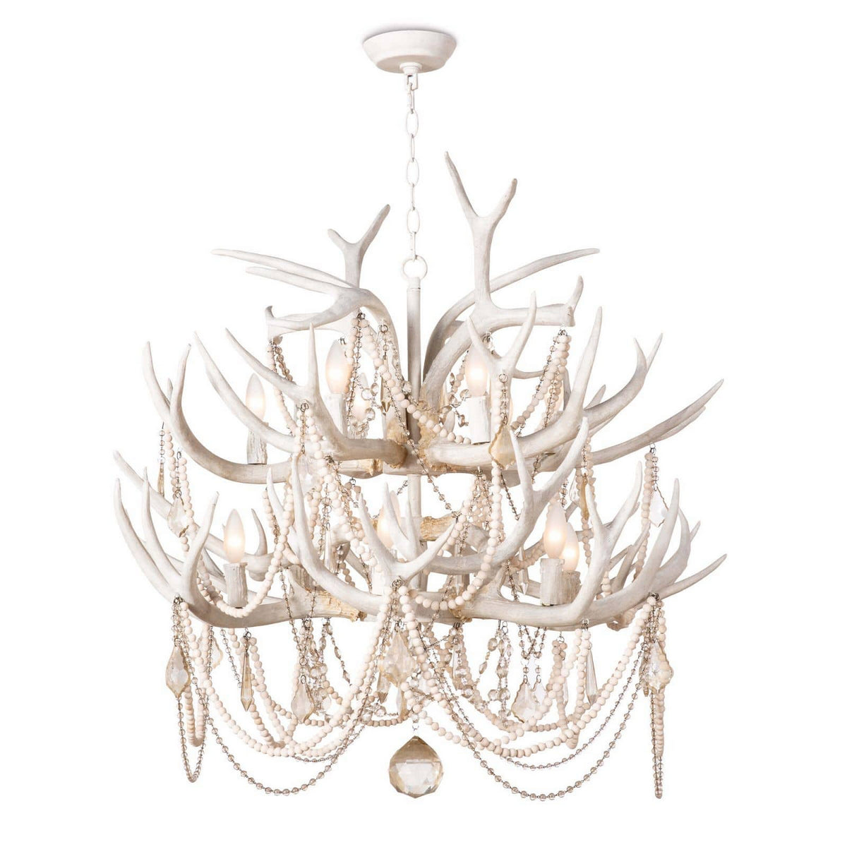 Regina Andrew - 16-1203 - 12 Light Chandelier - Cheyanne - White