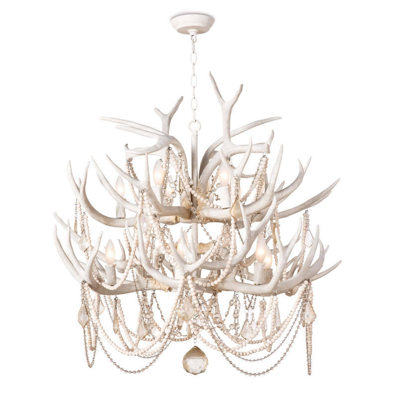 Regina Andrew - 16-1203 - 12 Light Chandelier - Cheyanne - White