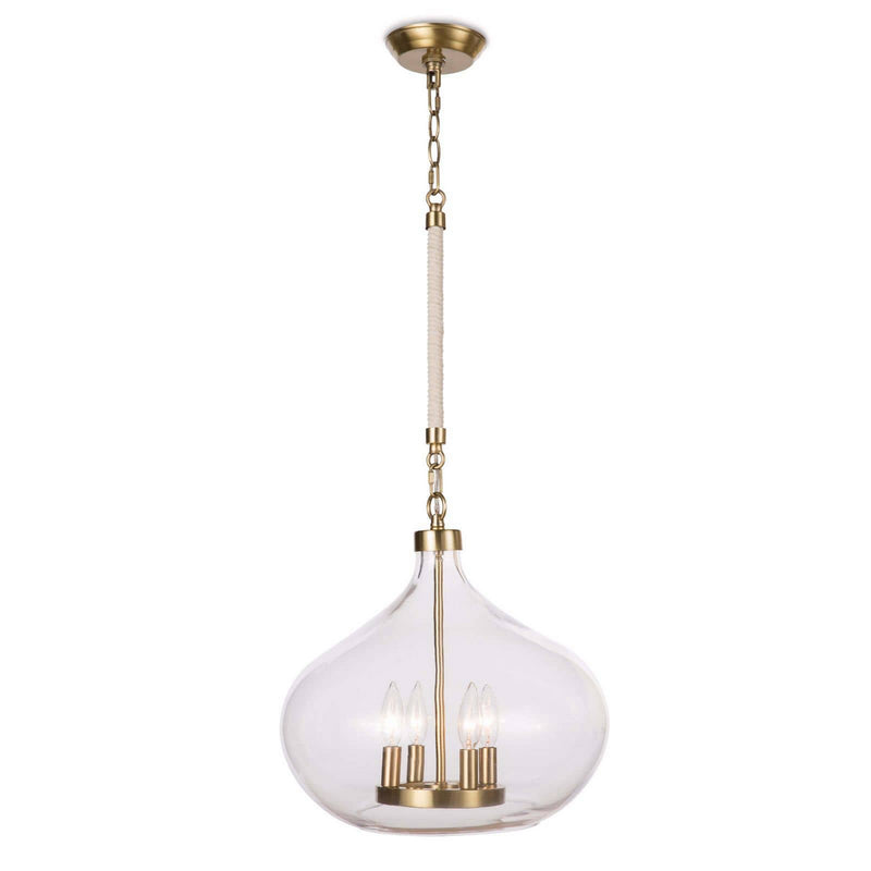 Regina Andrew - 16-1207NB - Four Light Pendant - Dover - Natural Brass