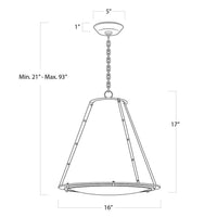 Regina Andrew - 16-1220WT - One Light Chandelier - French - White