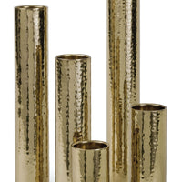 Regina Andrew Vase from the Hammered collection in Polished Brass finish