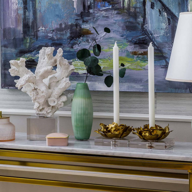 Regina Andrew - 20-1291 - Candlestick - Adeline - Gold Leaf