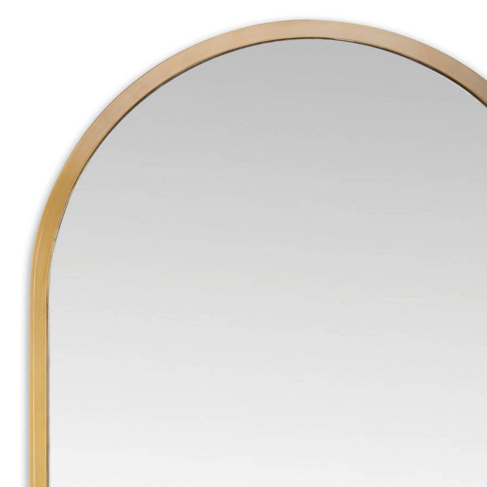 Regina Andrew Mirror from the Canal collection in Natural Brass finish