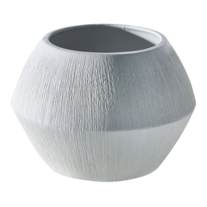 Design Shop White Avon Pot, 6.5" X 4.5", Set of 2.