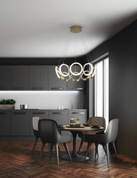 Kuzco Lighting - CH94829-AN - LED Chandelier - Oros - Antique Brass