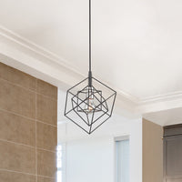 Artcraft - AC11117PN - One Light Pendant - Artistry - Matte Black & Polished Nickel