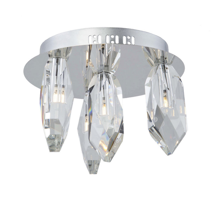 Artcraft Four Light Flush Mount from the Doccia collection in Chrome finish