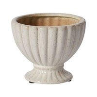 Design Shop White Coronation Compote, 6" X 5"