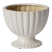 Design Shop White Coronation Compote, 7.5" X 6.25".