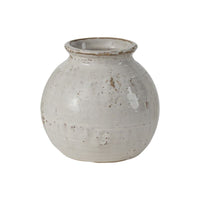 Design Shop White Page Vase, 4.5" X 4.25".