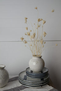 Design Shop White Page Vase, 5.5" X 5.25".