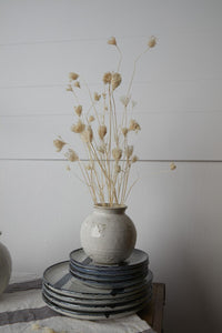 Design Shop White Page Vase, 5.5" X 5.25".