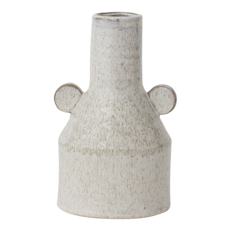 Design Shop White Luka Vase, 5" X 7.75".