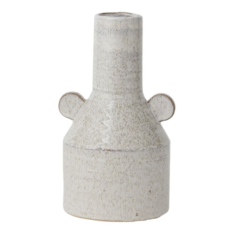 Design Shop White Luka Vase, 5.5" X 9.25".