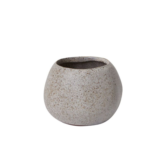 Design Shop Grey Ayer Collection Pot, 4" X 3", Set of 4.