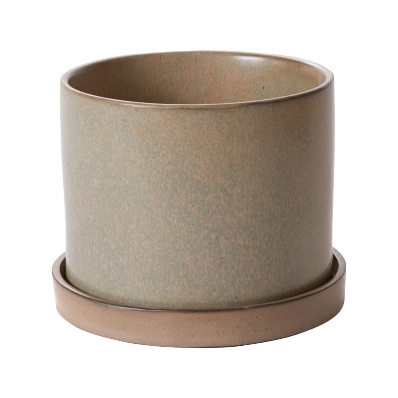 Design Shop Tan Hawthorne Pot, 6.5" X 7".