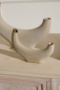 Design Shop Tan Cambered Budvase, 7.25" X 6", Set of 4.