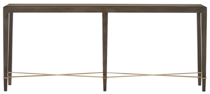 Currey and Company Console Table from the Verona collection in Chanterelle/Champagne finish