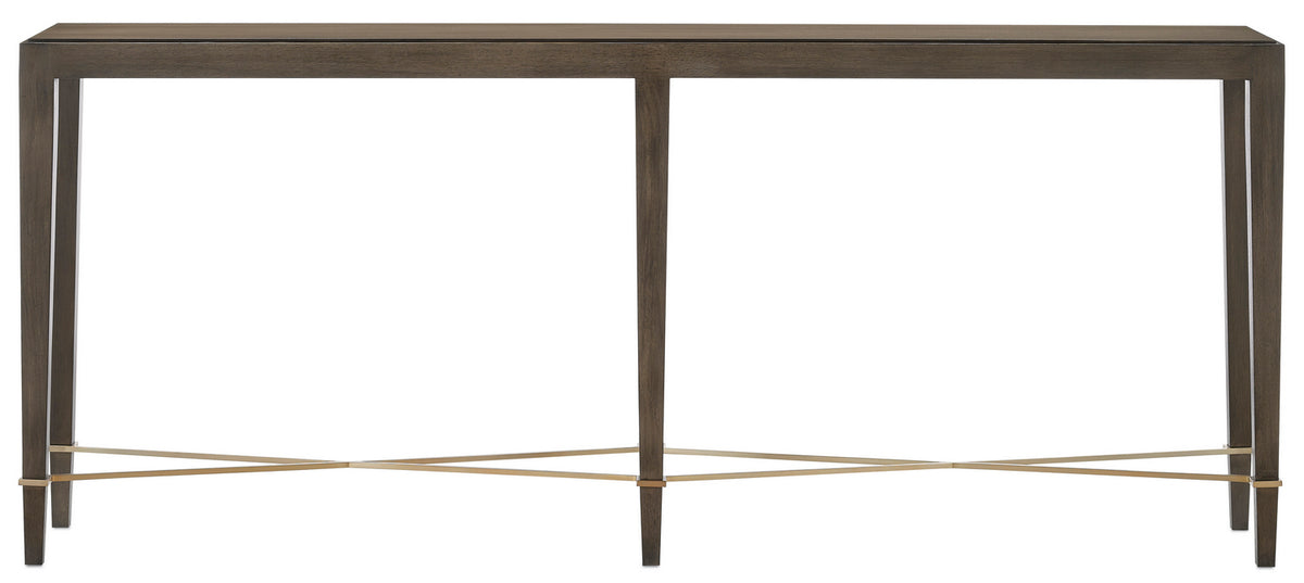 Currey and Company - 3000-0116 - Console Table - Verona Collection - Chanterelle/Champagne