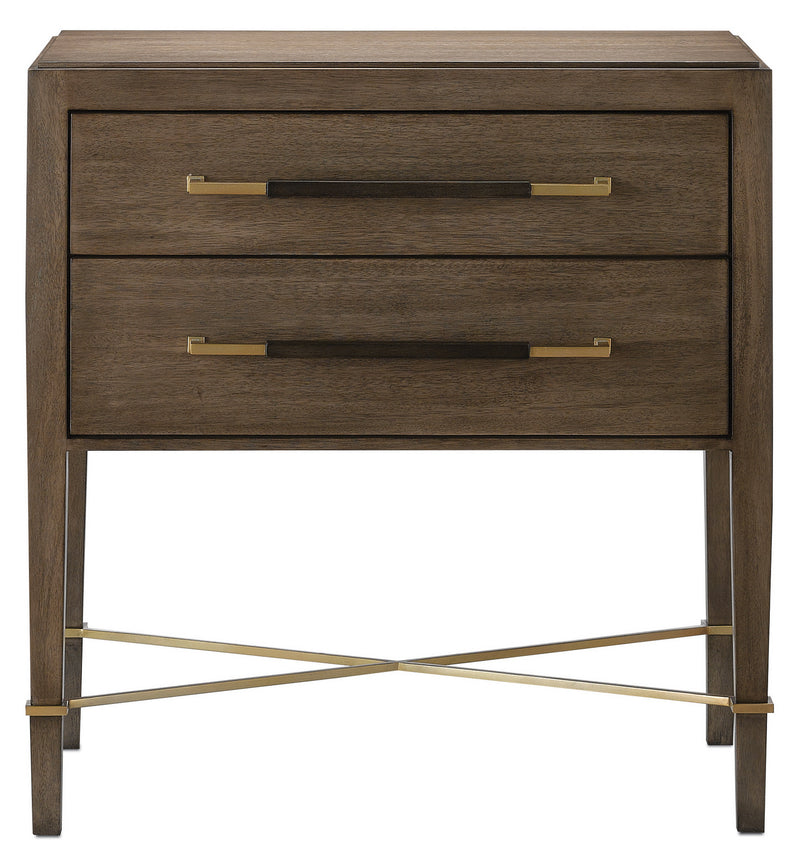 Currey and Company - 3000-0117 - Nightstand - Verona Collection - Chanterelle/Coffee/Champagne