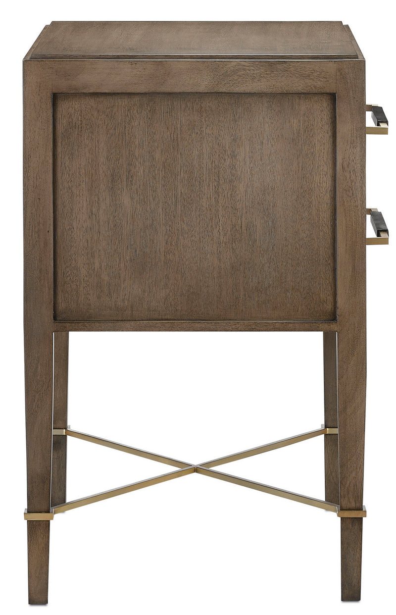 Currey and Company - 3000-0117 - Nightstand - Verona Collection - Chanterelle/Coffee/Champagne