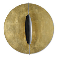 Currey and Company - 5000-0130 - One Light Wall Sconce - Pinders - Contemporary Gold Leaf/Contemporary Gold/French Black