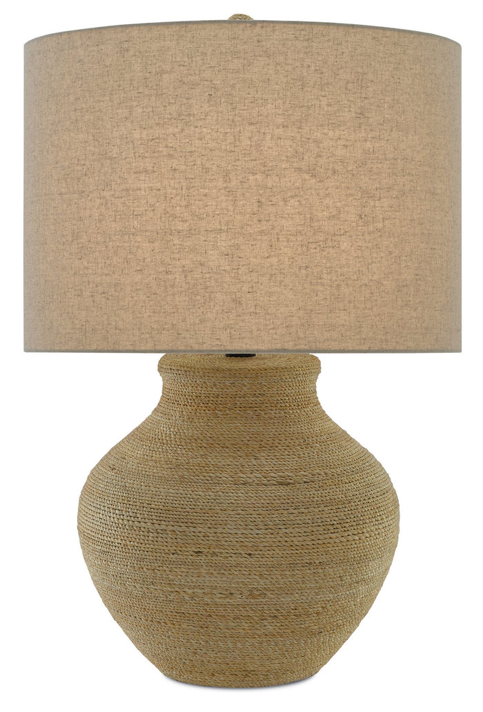 Currey and Company One Light Table Lamp from the Hensen collection in Natural finish