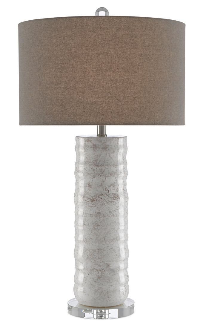 Currey and Company One Light Table Lamp from the Pila collection in Ivory/Taupe finish