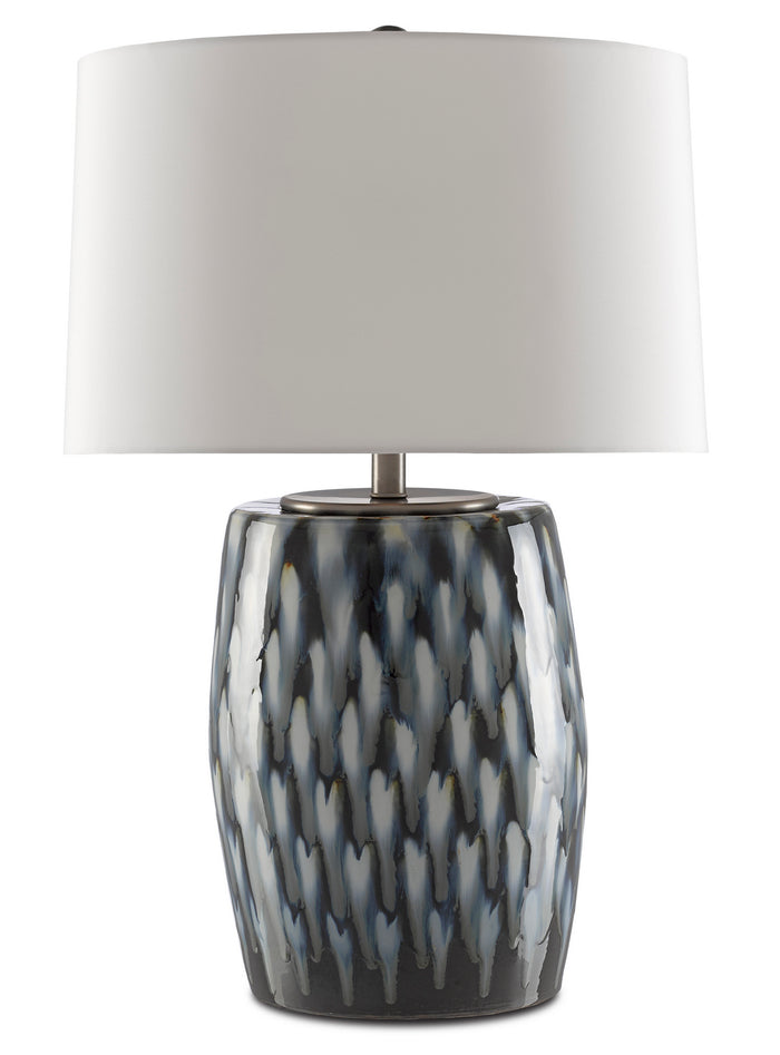 Currey and Company - 6000-0456 - One Light Table Lamp - Milner Collection - Indigo/Cloud
